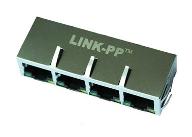 HR911415A 1X4 Multi - port Rj45 Connectors 8P8C Shielded LPJ46213BBNL