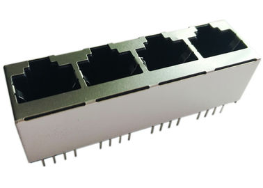 bâti 1x4 vertical 180 degrés, entrée LPJEF5240DNL 8P8C droit de dessus de 4x Rj45