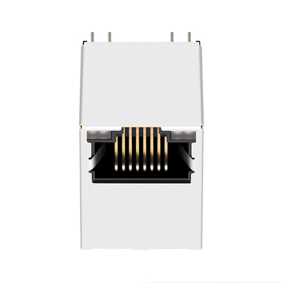Le cric Rj45 vertical compatible de Belfuse G55-122N-155 LINK-PP 10G avec GY/GY a mené