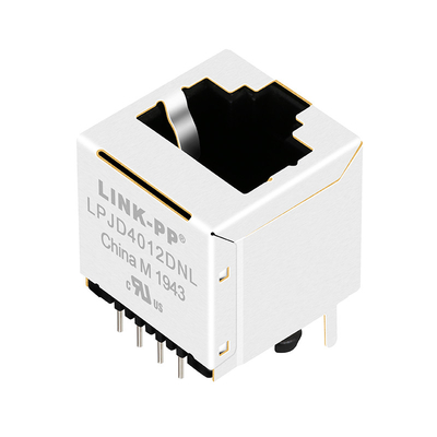 Port vertical LPJD4012DNL de Jack Industrial Top Entry Single de Magnetics de JXD2-0Z14NL RJ45