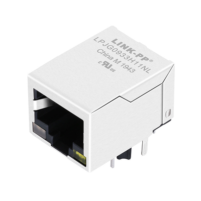 Connecteur RJ45 à port 1x1 avec magnétique intégré T à base 1000 LPJG0933H11NL