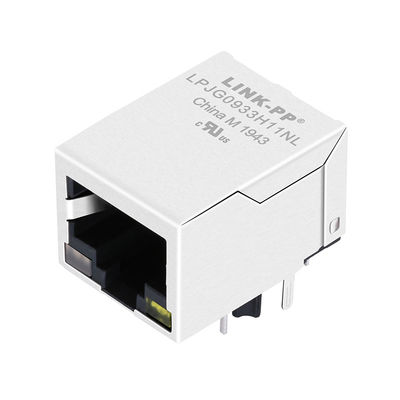 Connecteur 1x1 RJ45 avec magnétique intégré 1000Base-T LPJG0933H11NL
