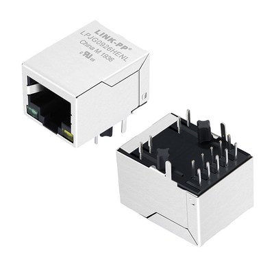 2337992-8 1000 Base-T Porte unique POE RJ45 Ethernet Jack Tab vers le bas