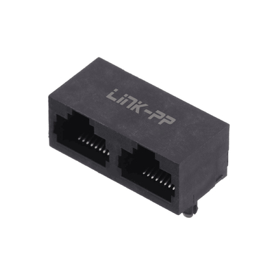 8p8c non protégé à double accès 1x2 RJ45 Jack Connector E5J88-00AJG2-L