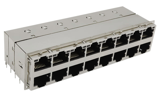 1000BASE-T 1-1840863-4 2x8 Ports Gigabit PoE+ RJ45 Connecteur