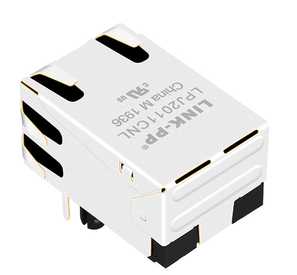 LPJ2011CNL 10/100 Base-T RJ45 MagJack 1x1 Port Tab vers le haut sans LED