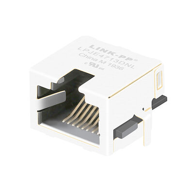 Étiquette protégée par bâti modulaire du Bas-profil RJ45 Jack SMT mi vers le haut de 8.5mm ISO9001