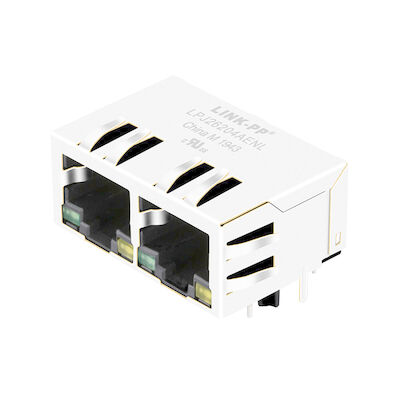 LPJ26204AENL Rj45 Magjack à double accès, croix Pluse J8064D628ANL du connecteur 10/100BT