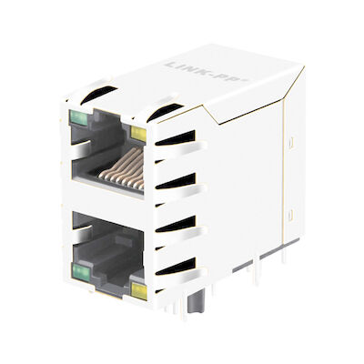 1-6368011-4 2x1 port RJ45 modulaire Jack Connector Without Magnetics LPJE17200AENL