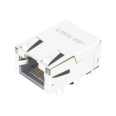 Étiquette 1000 gauche simple de la base-T 7499111615 VERS LE HAUT du connecteur femelle LPJK7036-8A98NL de l'Ethernet RJ45