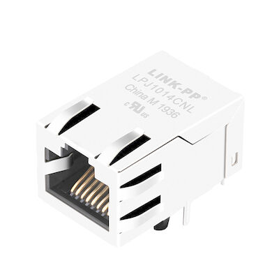 Carte PCB gauche simple Jack LPJ1014CNL de la base-T RJ45 de MJF13T25U-KF06B3-0808-LF 100