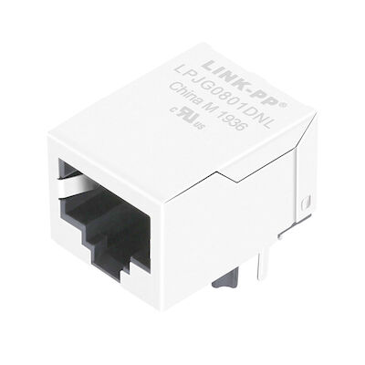 48F-01NW2NL RJ45 avec le convertisseur Unmanaged de médias du Magnetics LPJG0801DNL de gigabit
