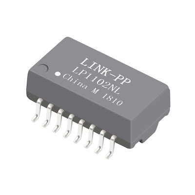 Croix 10/100Base-T SMT LP1102NL magnétique de transformateur d'isolement d'Ethernet de H16101MC