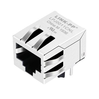 Carte PCB magnétique Jack d'Étiquette-vers le bas de RB1-105B8K1A RJ45 Jack 10/100Base-T