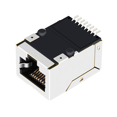 Connecteur 1x1 10/100Base-TX du support extérieur Rj45 de J0C-0005NLT magnétique