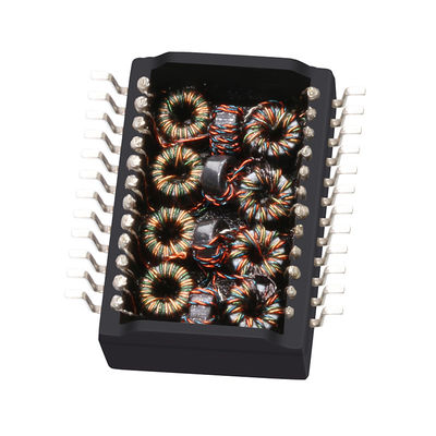 transformateur 1CT d'Ethernet de gigabit d'à haute fréquence 24HSS1041A-2 : 1CT SMD 1500Vrms LP5007NL