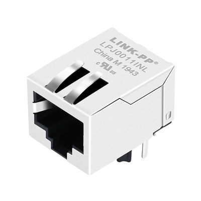 Connecteur d'Ethernet de la base-T 8p8c Tab Down Industrial RJ45 du connecteur femelle 100 de J0011D11NL Rj45