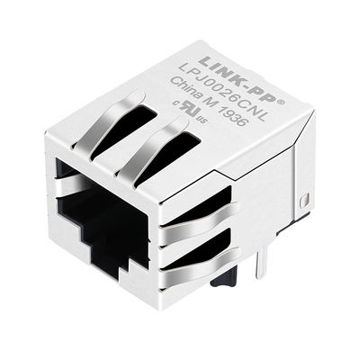 Cric de câble de réseau de la base-T 8p8c Tab Down du connecteur 100 de réseau de J0026D11 RJ45