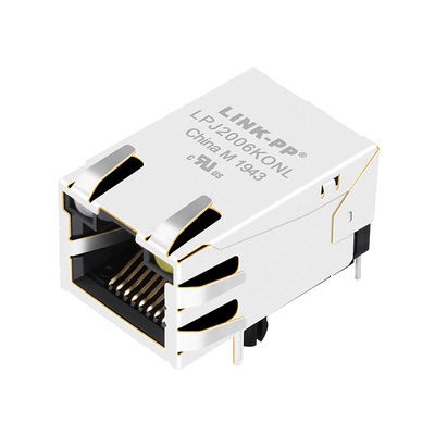 Étiquette- rapide de l'Ethernet 1x1 de Base-TX de JP006821UNL 100 avec la goupille RJ45 de LED 8