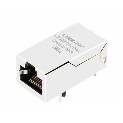 Base-T 1000 de port de JK0-0018NL 1x2 sans connecteur industriel mené d'Ethernet de Lan Port Network Jack RJ45 d'Ethernet