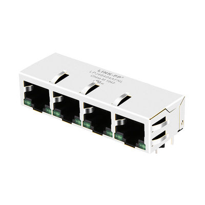 connecteurs verts de 4x10/100Mbps PulseJack JX80-0022NL/LPJ46404AFNL LED Rj45