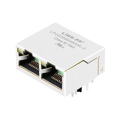 Réseau 1000 magnétique modulaire de port de Tab Up 1x2 de base-T de JXD1-2016NL Rj45 Jack