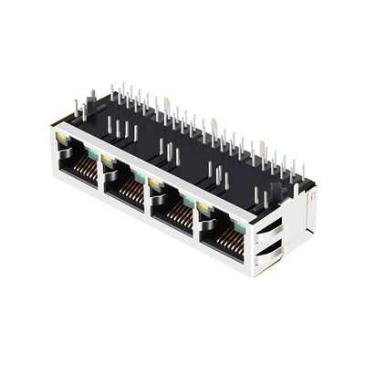 Ethernet Jack de Magnetics du Multi-port RJ45 8P8C 100Base-T d'ARJ14A-MASD-A-B-EMU2 1x4