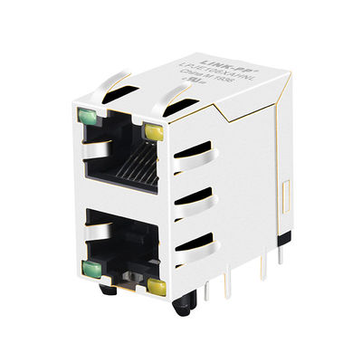 XRJD-S-21-8-8-4 a empilé RJ45 2x1 sans connecteur LPJE106XAHNL de mise en réseau de transformateur
