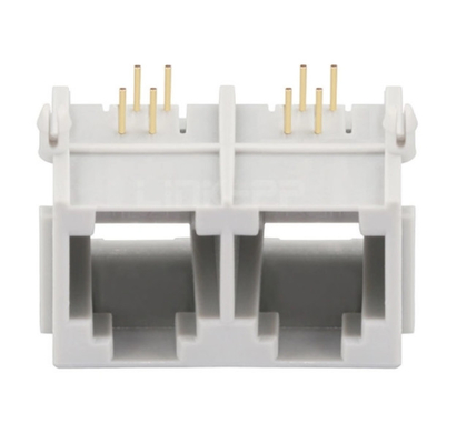 Port Rj11 Jack Connector Without Integrated Magnetics d'E5362-00A512-L 1x2