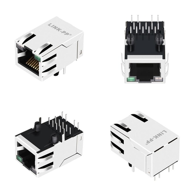 noyau JXT7-1131NL de Tab Up Single Port Magnetic RJ45 Jack 8 de la base-T 10G