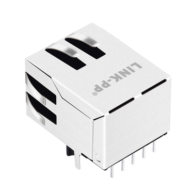1x1 port Tab Down 10/100 base-T RJ45 magnétique Jack Without Led JXR0-0001NLT