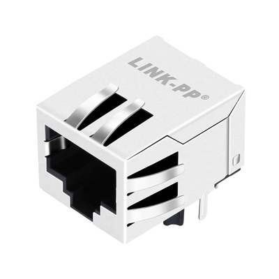 10/100 base-T JV026I21NLT Tab Down 1 Rj45 Ethernet gauche Jack Shielded Without Led