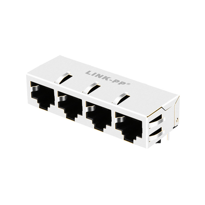 1x4 base-T RJ45 Jack magnétique 13P8C du port JT8-4000HL 10G sans LED