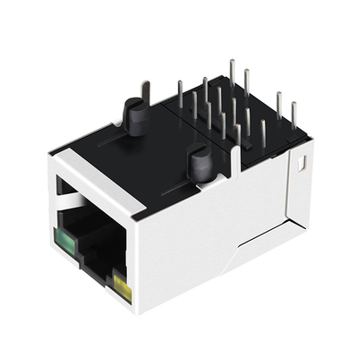 Base-T gauche Tab Up de Jack 100 du réseau RJ45 de HR851113AE LPJ6049BGNL 1 compatible
