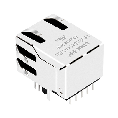 93637-8617 connecteur Rj45 femelle protégé gauche simple avec la base-T 1000 menée de Tab Up