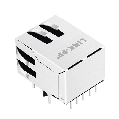 Le connecteur femelle de Tab Down Low Profile Rj 45 Magjack de base-T de L836-121T-KD 2.5G avec Gy/G a mené
