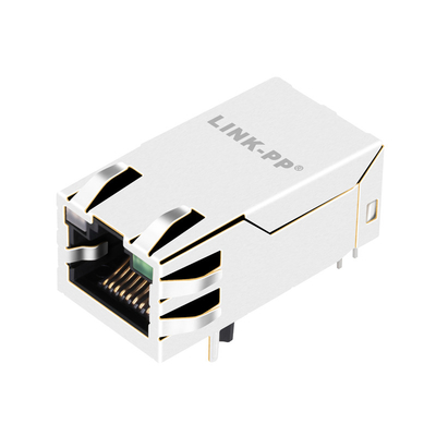 2250150-1 connecteur de la base-T 4PPoE Rj45 Magjack de Tab Up 2.5G avec le tuyau de lumière de GO/G