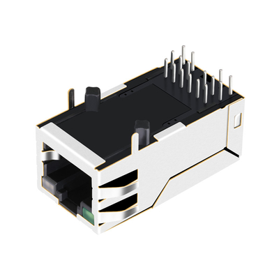 1-1840744-8 le vert/Green&Orange du gigabit RJ45 Jack Female Connector 12PIN 1000 BASE-T a mené