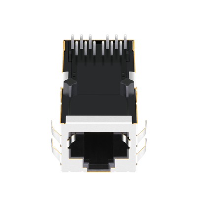 0816-1X1T-43-F 1000 BASE-T n'a non mené le connecteur Magjack de Tab Up RJ45 par le trou