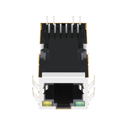 0826-1AX1-47-F 10/100 la base-T Rj45 gauche simple Magjack a intégré le connecteur