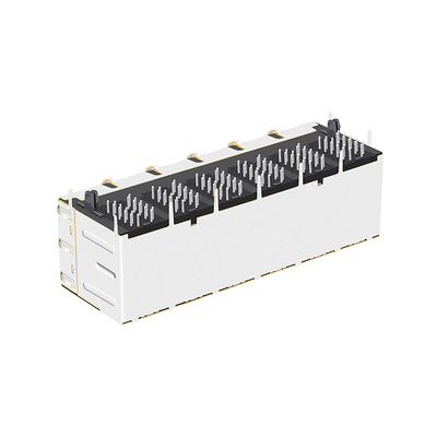 ENTRÉE LATÉRALE 12 PIN With Led de crics magnétiques du port RJ45 de la base-T 2x6 de JT5-2610CNL 10G