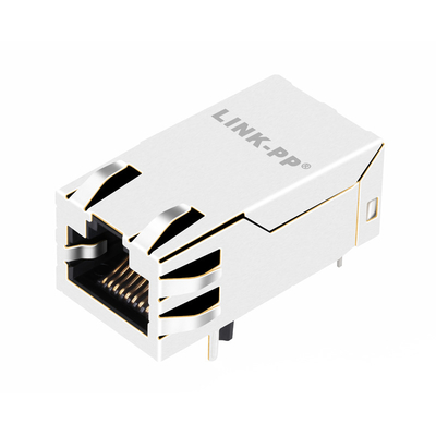 Le port simple HD BASE-T RJ45 Jack magnétique 4PAIR POE 30W Tab Up de JK0-8001NL n'a non mené