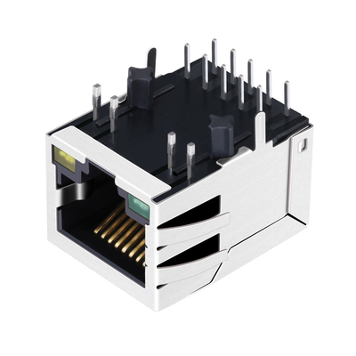 JXD0-9015NLT tabulent EN BAS de 1000 BASE-T 10P8C RJ45 magnétique Jack With G/Y mené