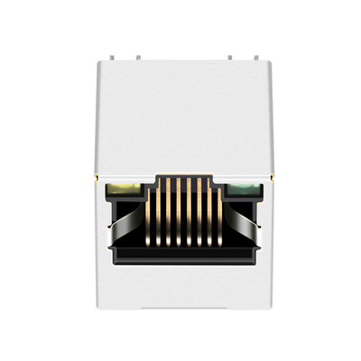 ENTRÉE SUPÉRIEURE du connecteur RJ45 vertical du PORT 1000BASE-T de JXD2-0Z25NL 1X1 avec mené